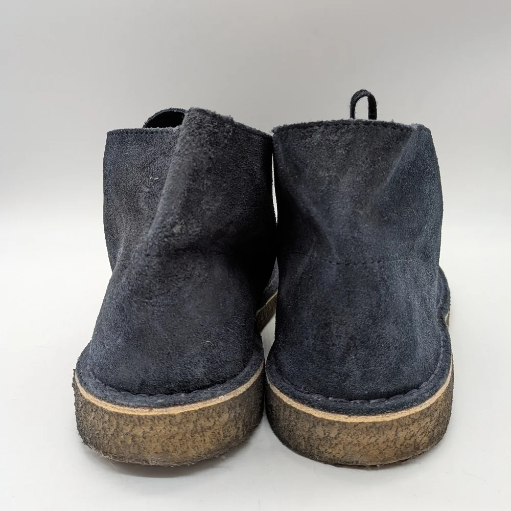 Clarks Desert Boot blue suede lace up crepe sole boot 12